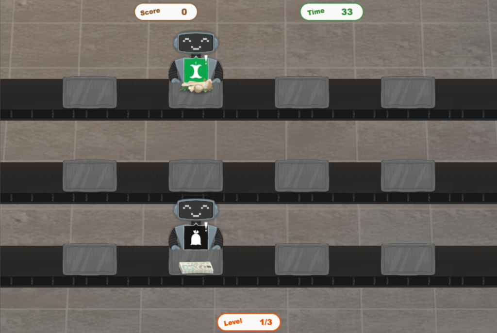 WizeFloor interactive floor game — The Sorting Station