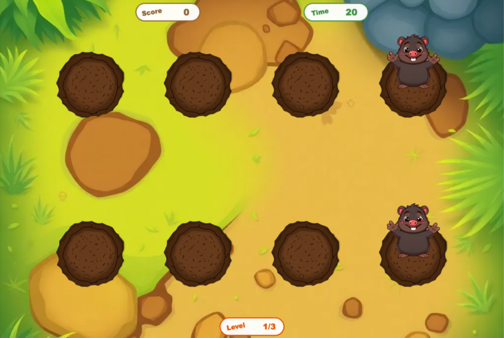 WizeFloor interactive floor game — Whack-a-Mole