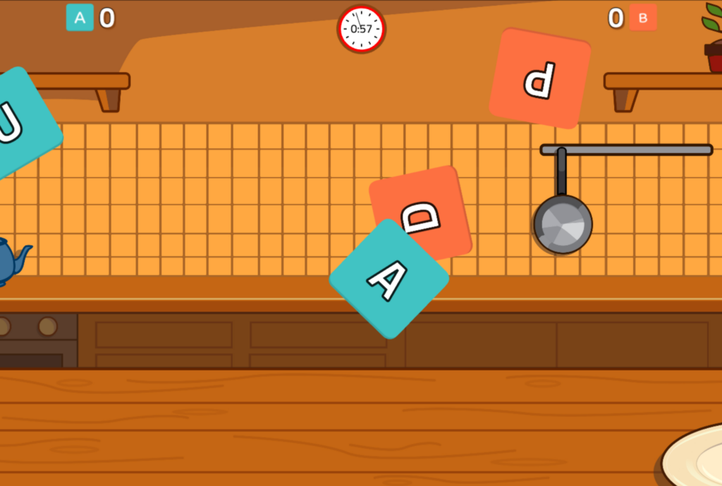 WizeFloor interactive floor game - Letter hunt